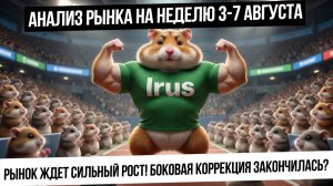 Анализ рынка на неделю 3-7 августа. Коррекция завершилась боковиком! Дальше рост и шорт-сквизы!
