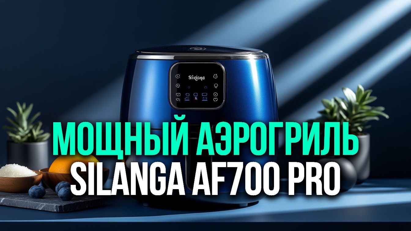 Мощный аэрогриль Silanga AF700 PRO: 7,5 л, 2 ТЭНа, проверка в деле