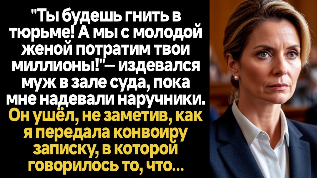 Истории из жизниТы будешь гнить в тюрьме заявил муж в судеАудиорассказы жизненные
