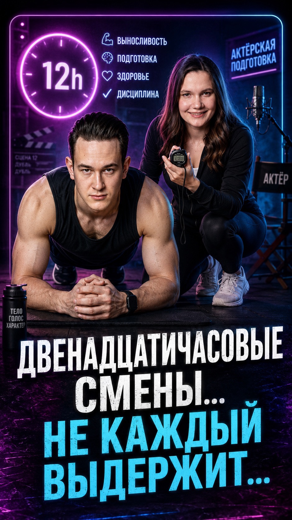 Двенадцатичасовые смены выдержит не каждый.. #звонитеагенту #кастингдиректор #актерскаяфизика #спорт