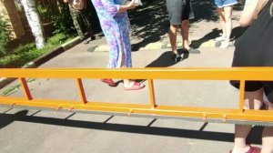 Торжественное открытие установленного шлагбаума! Отмечаем всей деревней)))