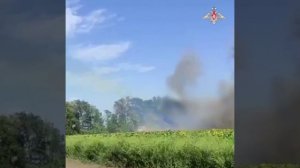 Боевая работа расчета РСЗО «Ураган»
