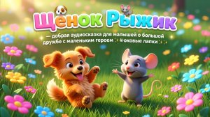 🐶🐭 Щенок Рыжик и мышонок Шуршик — добрая аудиосказка для малышей о большой дружбе