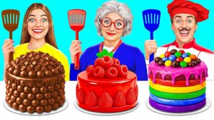 Кулинарный Челлендж# Я против Бабушки # Сумасшедшие Лайфхаки и Рецепты TeenDO Challenge