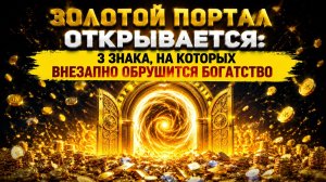 Золотой портал открывается. Знаки на кого обрушится богатство в августе.