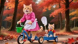 🐱💚 Котенок устроил большой беспорядок, но мама-кошка показывает, как важно заботиться о пл