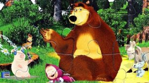 Маша и Медведь - Лето пришло собираем пазлы для детей Маша и Медведь