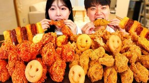 Мукбанг - курица - сытная порция