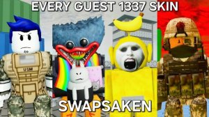 Победа с КАЖДЫМ ГОСТЕМ 1337 СКИН - Swapsaken Cross Dimensioned (Roblox)