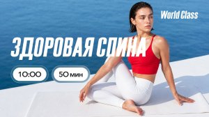 ЗДОРОВАЯ СПИНА с Дарьей Уткиной | 2 августа | 2026 Онлайн-тренировки World Class
