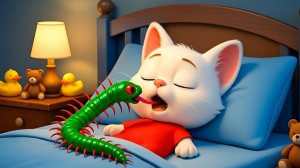 🐱🐛 Любопытный котёнок встречает маленького гостя #Анимационный рассказ #aicat #story#short