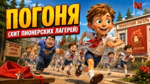 Погоня (Хит пионерских лагерей) 🚩 | Весёлый мультклип про советское детство