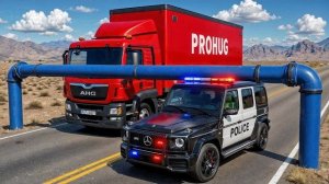 Автомобили против ловушки на трубопроводе - BeamNG.drive