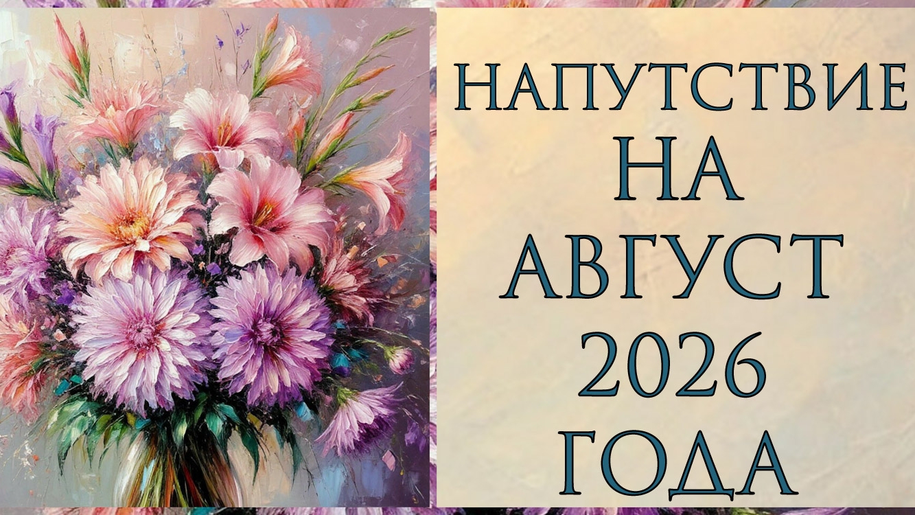 НАПУТСТВИЕ НА АВГУСТ 2026 ГОДА