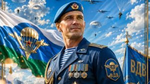 Красивое поздравление с Днем ВДВ. Музыкальная открытка для десантников