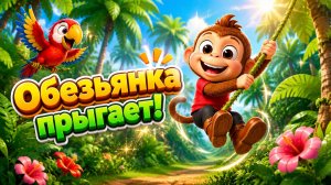 Прыгай со Лео! 🐵 Песенка про обезьянку для детей! 🎵 Мультик