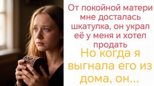 Истории из жизни | мой муж продал подарок от моей покойной матери, и теперь я хочу...