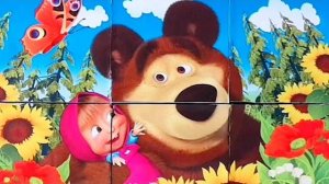 Маша и Медведь - Masha and The Bear - Собираем кубики пазлы