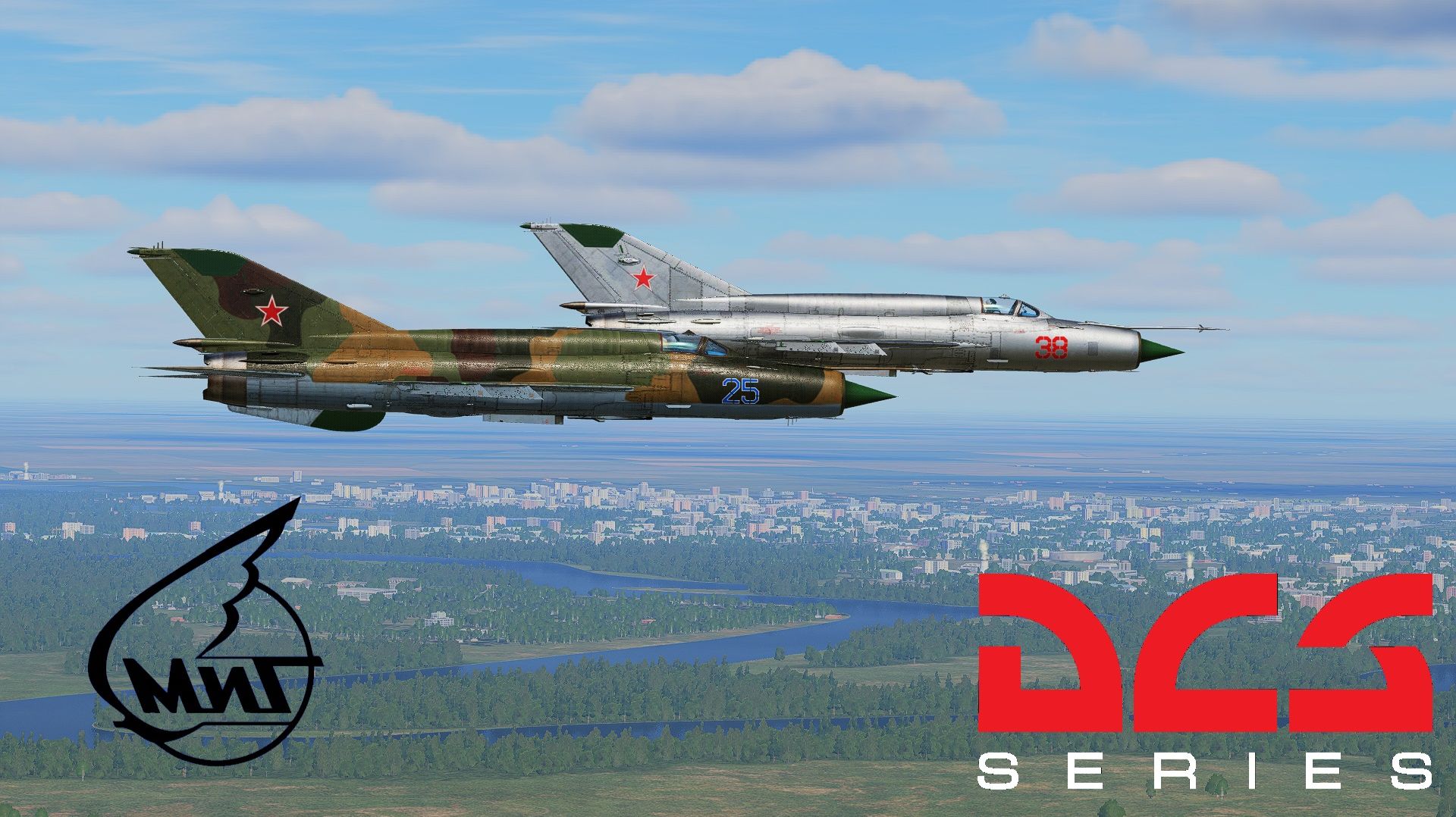 DCSWorld. Полёты на МиГ21. Flights On MiG 21.