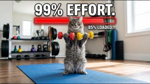 Этого кота пытаются порезать 💪😺