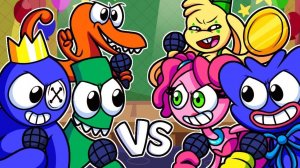 РАДУЖНЫЕ ДРУЗЬЯ - МЕГАКОЛЛАБ! Poppy Playtime Rainbow Friends - Анимации на русском