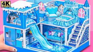 ❄️👑 Постройте волшебный дом Барби из замороженного льда с гигантским бассейном с водными горкам