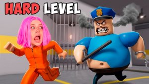 СБЕЖАЛА ИЗ ТЮРМЫ НА ХАРД УРОВНЕ!! Barry's  Run | Roblox