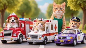 Мама-кошка подстригает шерсть на ферме и делает тигровую шапку для котят дома🐾🎩🐯