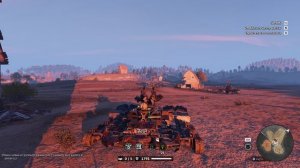 Ковыряние бронемобиля для клановых войн в игре crossout оружием «морта».