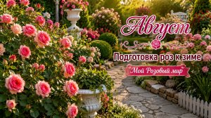 Август. Подготовка роз к зиме.
