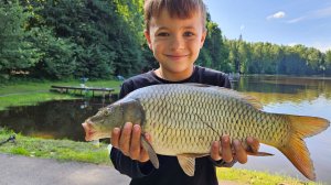 Ловля карпа на Верхнем водоёме. Клёвое место лосиный остров