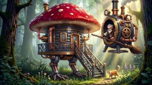 Архитектурный бунт в сказочном лесу! Как Баба-Яга дизель-панк избушку строила 🦉🛖💨