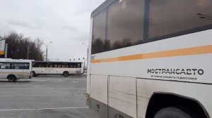 Автобус Лиаз-5250 «ВОЯЖ» следует по маршруту 382(Экспресс)