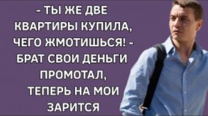 История из жизни. Брат надеялся на мои деньги, после продажи своей квартиры. Жизненная история