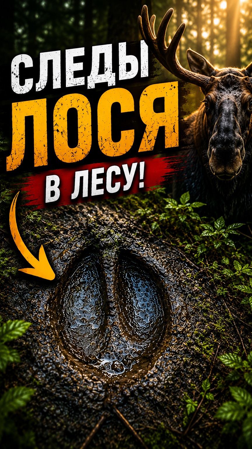 След лося