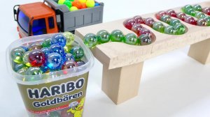 Гонка шариков: волновая и гремящая трассы HABA, кейс HARIBO ASMR