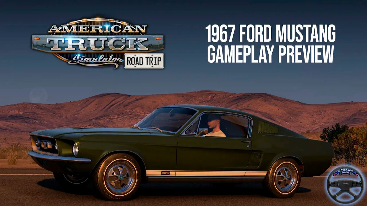 ATS RoadTrip: Геймплей 1967 Ford Mustang . Новость от GameChannel9898