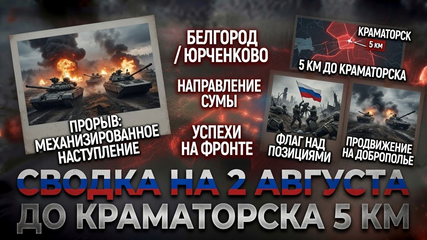 СВОДКА БОЕВЫХ ДЕЙСТВИЙ НА 2 АВГУСТА, КАРТА СВО СЕГОДНЯ, НОВОСТИ , СВО НА УКРАИНЕ 2026 ЮРИЙ ПОДОЛЯКА