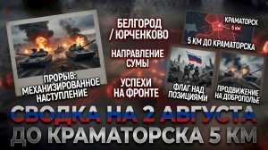 СВОДКА БОЕВЫХ ДЕЙСТВИЙ НА 2 АВГУСТА, КАРТА СВО СЕГОДНЯ, НОВОСТИ , СВО НА УКРАИНЕ 2026 ЮРИЙ ПОДОЛЯКА