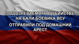 Подозреваемого в убийстве на Бали боевика ВСУ отправили под домашний арест