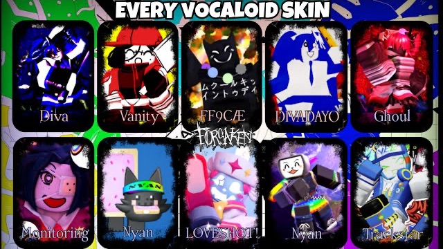Победа С КАЖДЫМ СКИНОМ VOCALOID В [FORSAKEN]
