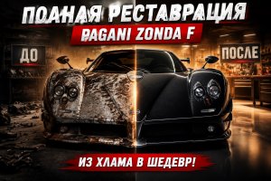 Реставрация заброшенного экстремального спорткара Pagani Zonda F