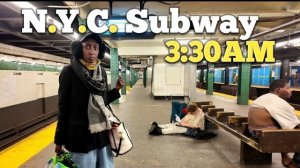 Настоящаяя прогулка в метро Нью-Йорка в 3:30 утра (станция «Западная 4-я улица»)