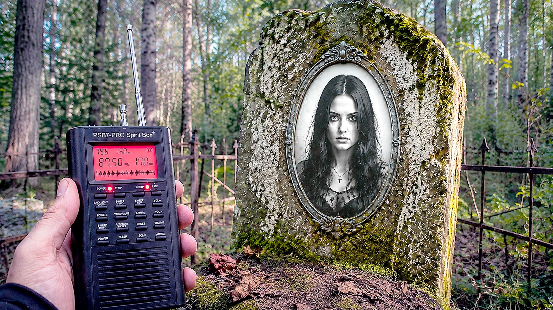 «Я ВИЖУ ТЕБЯ...» ЭГФ на заброшенном кладбище... через Spirit Box