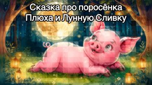 Сказка про поросёнка Плюха и Лунную Сливку