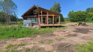 Купил заброшенный дом в деревне ! Электрики приехали ! Каркас готов! №141