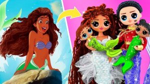Русалочка растёт! 30 лайфхаков и поделок для ЛОЛ ОМГ
