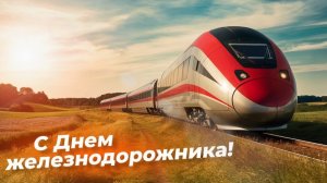 С днём железнодорожника. Самая лучшая музыкальная открытка.