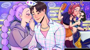 Мира, Зои и Руми на свидании с поцелуями 💘 | Руми и Джину | KPop Охотники на демонов | Комикс Даб