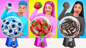 24 Часа Едим Еду Одного Цвета Челлендж # Смешные Моменты от Multi DO Challenge
